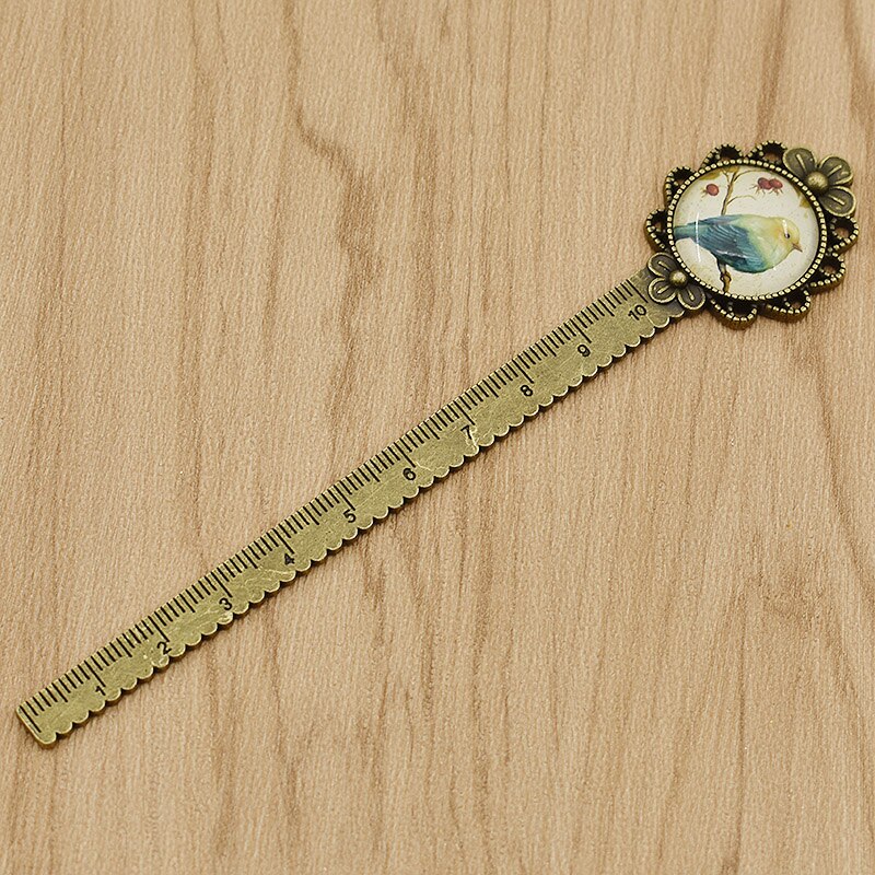10cm Antique Bronze Metal Ruler For Needlework Measuring Tool DIY Craft Multifunction Garment Measure Accessories