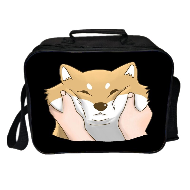 Kawaii Cute Shiba Inu Lunch Bag Picnic Insulation Bag Men Women Boys Girls Tote Cooler Beautiful Portable Lunch Box: 2