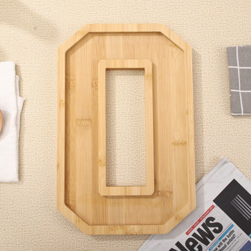 Wooden Digital Tray Home Party Birthday Party Decoration Dessert Plate Fruit Vegetable Cheese Platter Kitchen Cooked Food Plate: Pink