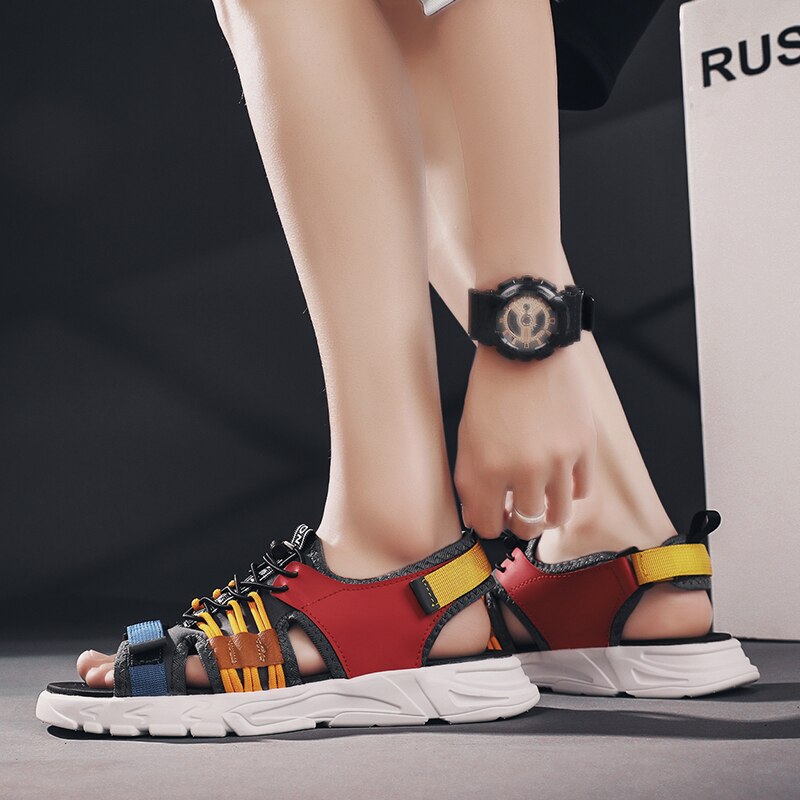 sandal slippers leather slides sandel man cork heren rubber flip classic para italian outdoor garden flops sandali for ete men