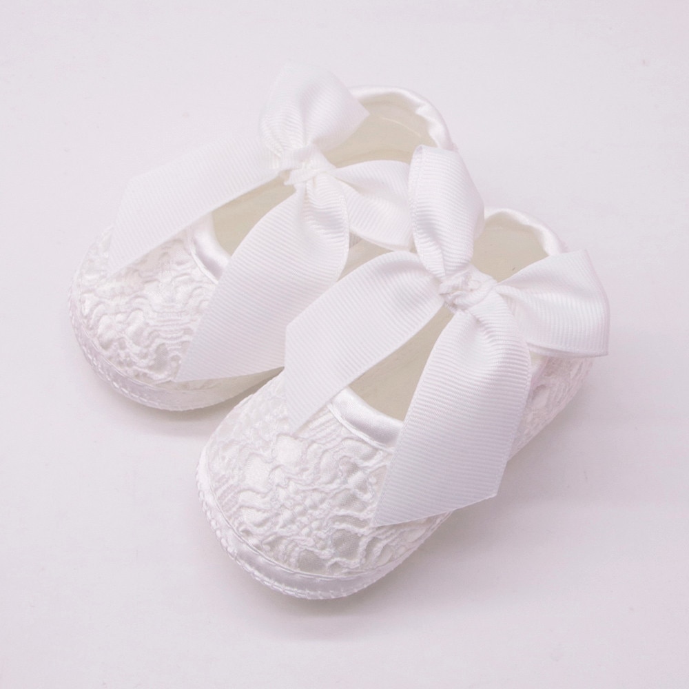 Christmas Baby Undefined Newborn Baby Girls Soft Shoes Soft Soled Non-slip Bowknot Footwear Crib Shoes Girl Boys