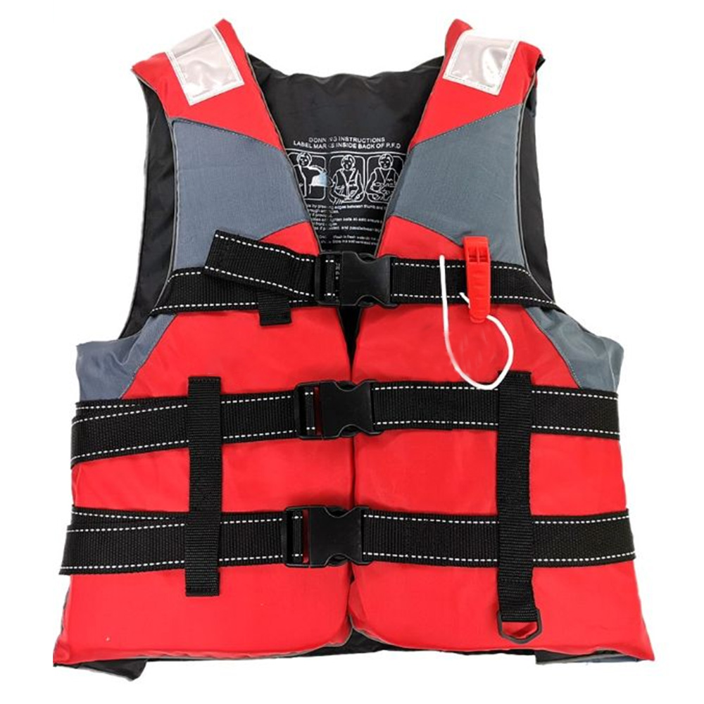 Kamizelka ratunkowa dla dorosłych pływanie żeglarstwo Surfing pływalność garnitur woda Sport pływalność kurtka kamizelka ratunkowa kamizelka ratunkowa odkryty kombinezon wędkarski: Czerwony / XL(70-90kg)