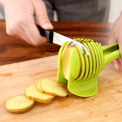 Fruit Groente Slicer 1Pc Aardappel Voedsel Tomaat Ui Citroen Groente Fruit Slicer Ei Peel Cutter Houder