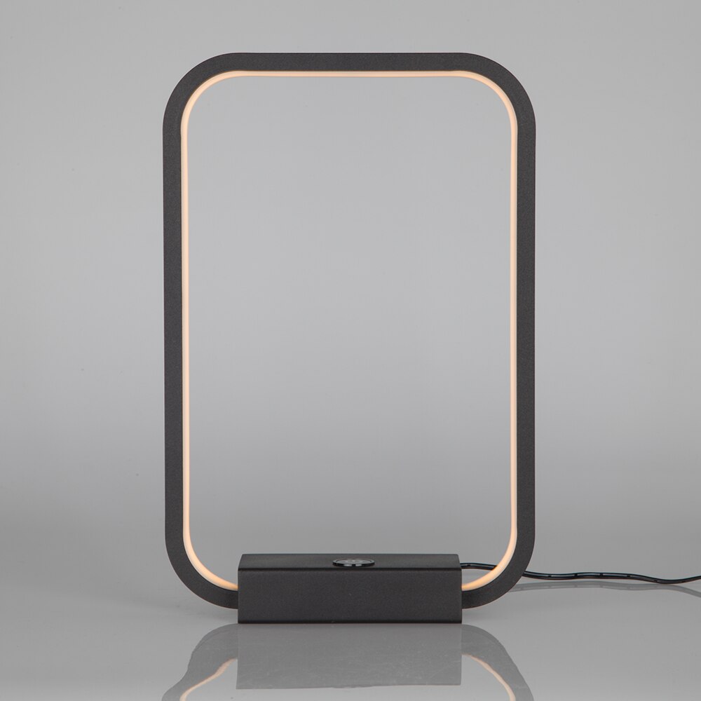 Lampe tactile carrée moderne, à intensité réglable, pour chambre à coucher, protection des yeux, lecture, décoration de la Table de chevet, modèle LED: Default Title