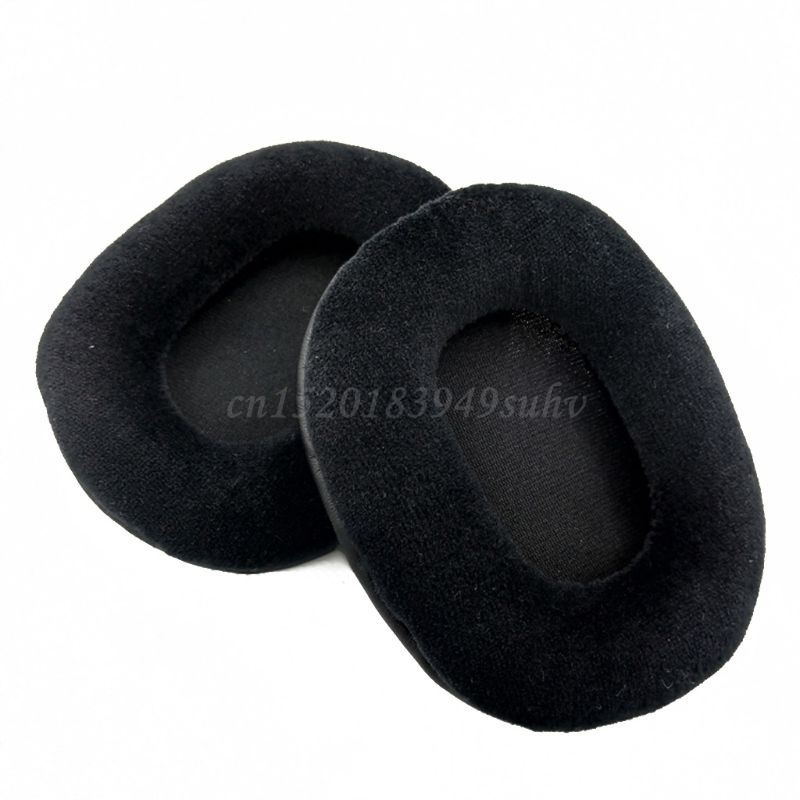 OOTDTY 2Pc Fluwelen Velours Earpad Oorbeschermer Kussen Voor voor ATH-M50 M50S M50X M40 M40S M40X: Black