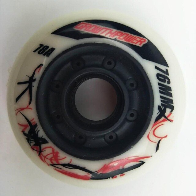 Skate ruedas de 8 unids/lote 84/78A 80 76 72mm neumáticos inline skate slalom patinaje libre deslizante para SEBA "powerslide" patines: Model 3 78A 76mm
