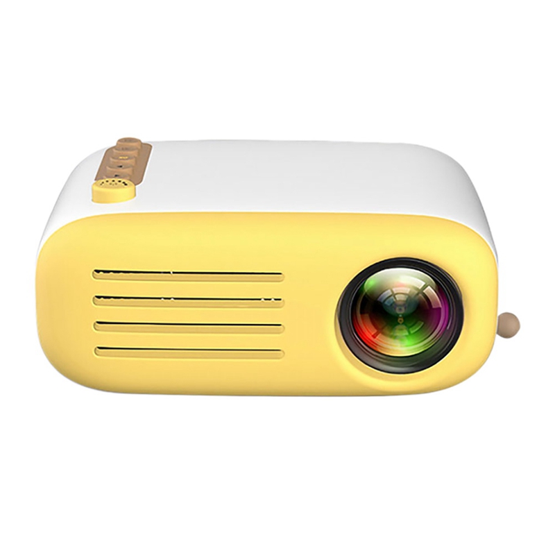 Mini Portable Projector FHD 1080P Color LED Cartoon Projection With Built-In Speakers For Home Audio Visual: color1