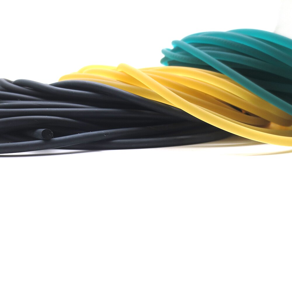 5-10M Rubber Touw Diameter 3Mm Solid Elastische Vissen Touw Accessoires Goede Rubber Lijn Voor vistuig