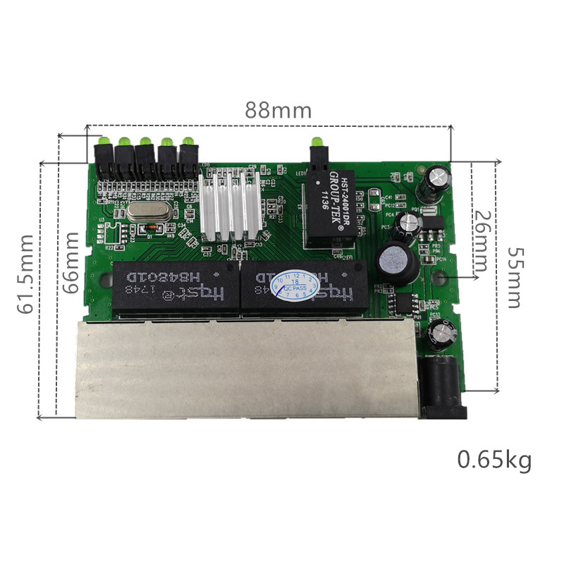 OEM 5 Port Gigabit Ethernet Switch module network switches module 10/100/1000mbps US EU plug switch lan combo