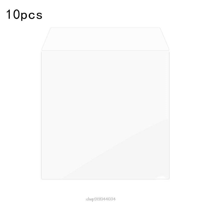 10Pcs/Bag PVC Double-sided Record Protective Sleeves Flat Open Top Bag Cover for 12'' Double LP 2LP Vinyl Records D03