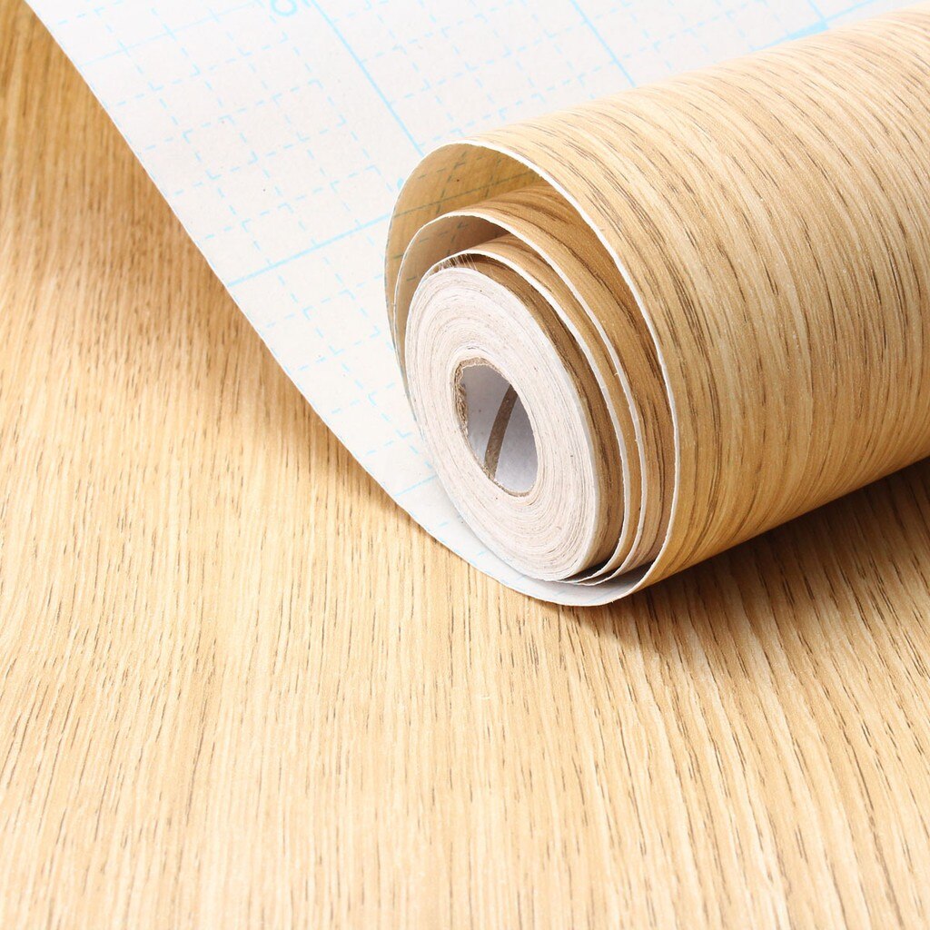 światło słoneczne 10M drewno ścienne ziarna kalkomania siebie tapeta z PVC naklejka foliowa dekoracje_GF