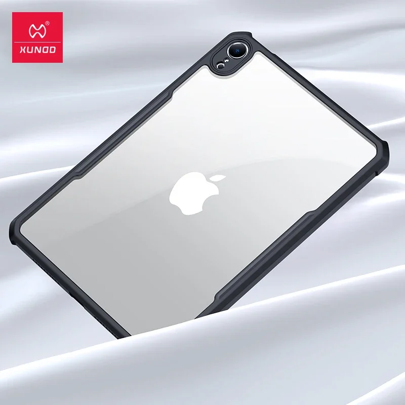 Voor iPad Mini 6 A17 Pro 2024 Tablet Case XUNDD Luxe Airbags Schokbestendig Beschermende Ultra Dunne Transparante Back Shell