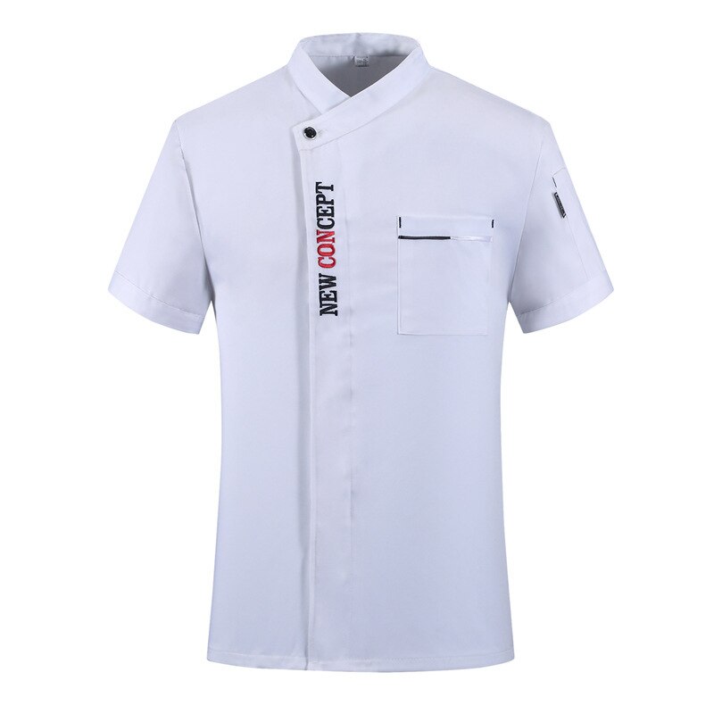 Waiter Uniform Chef Cooks Overalls Hotel Canteen Pastry Chef's Restaurant In The Summer Of Tooling With Short Sleeves
