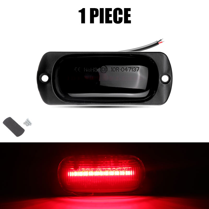 12 LEDs Truck Zijmarkeringslichten Auto Externe Verlichting Signaal Indicator Lamp Waarschuwing Staart Achterlicht voor Trailer Vrachtwagen bestelwagen 12 V 24 V: Blauw