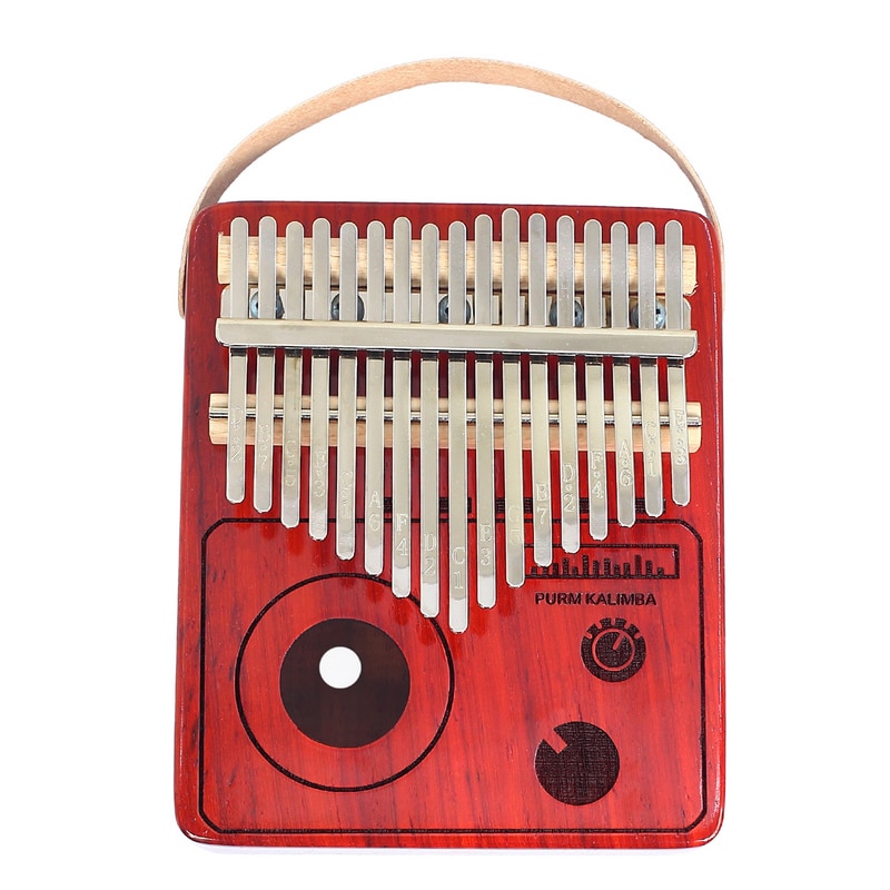PURM Kalimba-Instrumento de pulgar de 17 teclas, instrumento de pulgar de Piano con manual de canciones, martillo de sintonización, caja EVAProtection