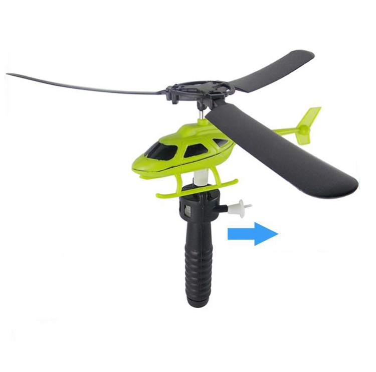 Kids Educational Toys Pull Wires Helicopters Fly Freedom Drawstring Mini Plane Children's Outdoor Fun Games for Girls Boys