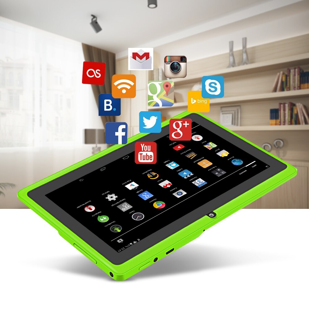 7inch WIFI android Tablet PC Dual Camera Bluetooth support External 3G TF Card Q8 Q88 Allwinner Quad core 512M 4GB 8GB