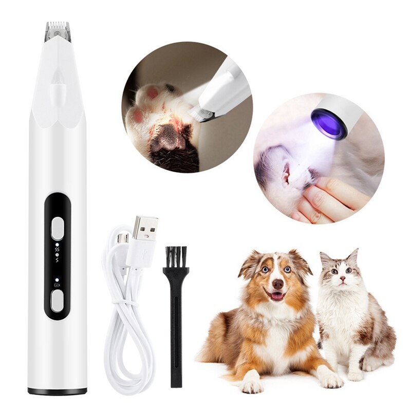 Hond Clippers Pet Voet Tondeuse Hond Grooming Hond Shear Butt Ogen Oor Haar Snijder Machine Met Huisdier Kat Mos lamp