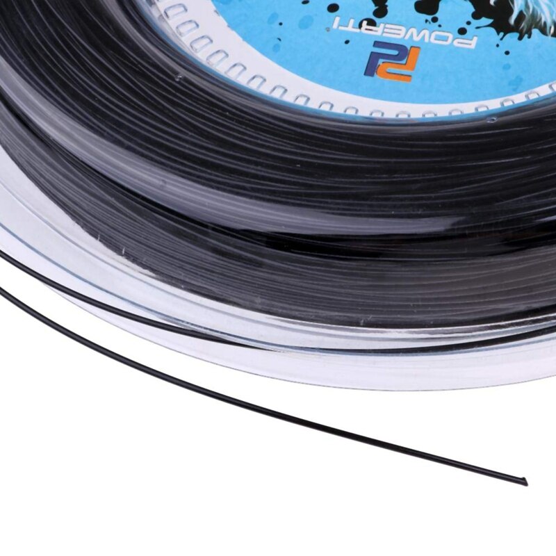 Powerti tennissnaar 4g polyester trainingsracket snaar 200m rol gym sport (1.25mm)