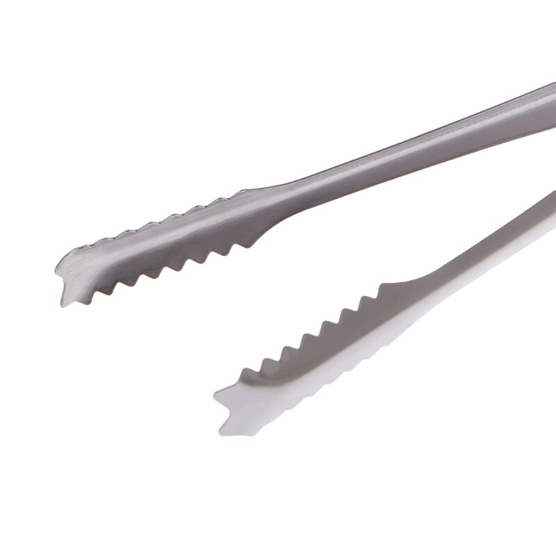 Multipurpose Stainless Steel Ice Tong Cube Clip Kitchen BBQ Grilling Clamp 72XF