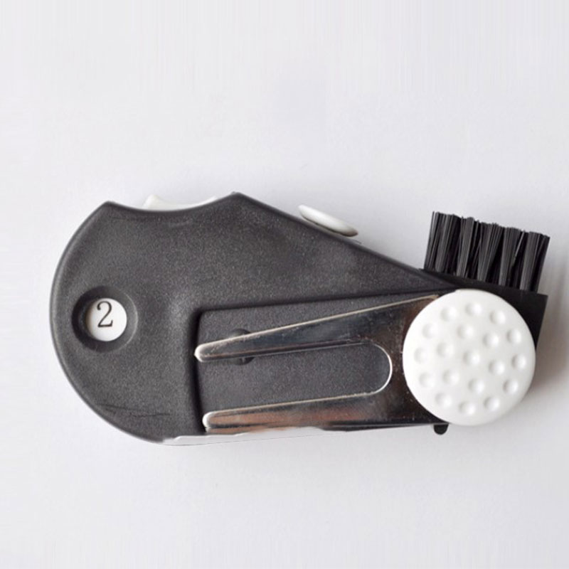 1pc 5In1 Score Counter Training Aid Foldable Multifunctional Lawn Golf Divot Tool Portable Accessories Putting Green Fork Repair