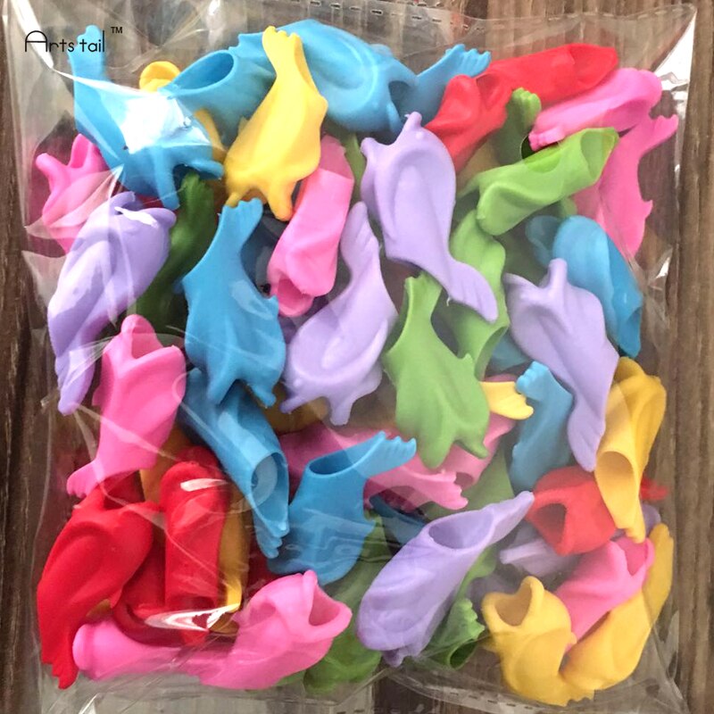 silicone dolphin fish hold a pen device child student corrected pencil grasp Pen And Pencil Grip loops Small