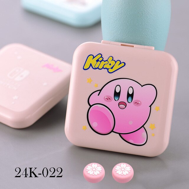 24 w 1 różowy BelugaDesign Anime etui na karty do gry na Nintendo Switch | Mały kartridż z grą do przechowywania uchwyt podróżny: G