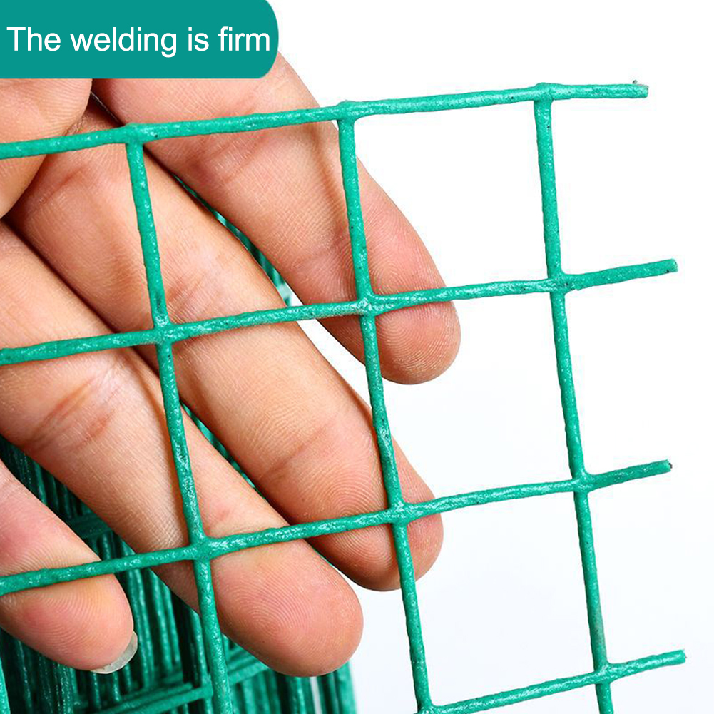 Green Safety Fence Roll For Balcony Iron Wire Outdoor Garden Rabbit Fine Mesh Poultry Multifunction Chicken Plant Climb Dogs