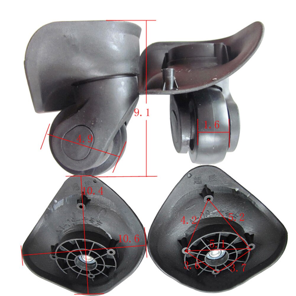 Roues de bagages de rechange pour valises réparation main Spinner roulettes pièces chariot remplacement caoutchouc A08