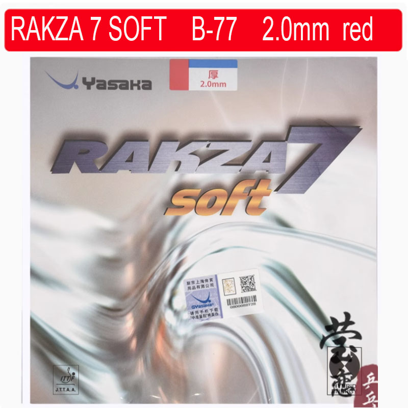 Oryginalna guma do tenisa stołowego yasaka RAKZA 7 soft (B-77) i RAKZA 7 (B-76) wykonana z gumy energetycznej do rakieta do tenisa stołowego