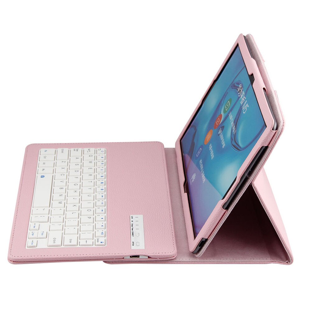 Tablet Case for Huawei MediaPad M5 Pro 10.8 Inch Funda with Bluetooth Keyboard Litchi Pattern Leather Flip Cover for Huawei M5