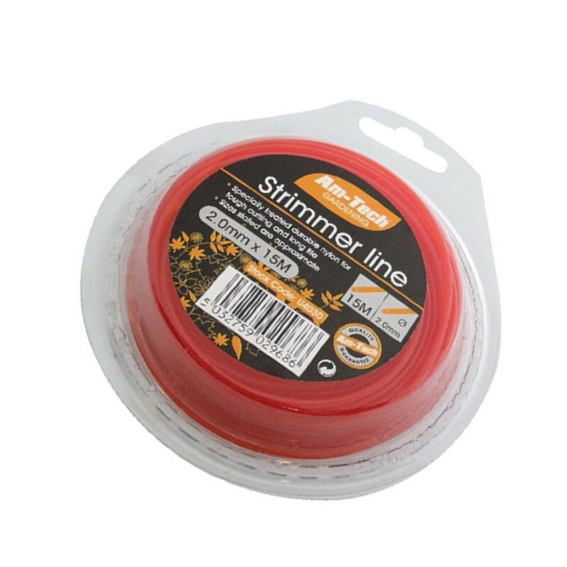 15m * 2mm forte ligne de Strimmer fil de Nylon chaîne ronde moyenne tondeuse électrique recharge votre coupe de Strimmer