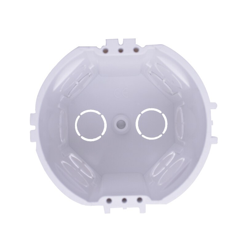 EU Standard, Wall Round Mounting Box, Internal Cassette, Wiring Box, White Back Box For EU Switches and Sockets: Mounting box 1