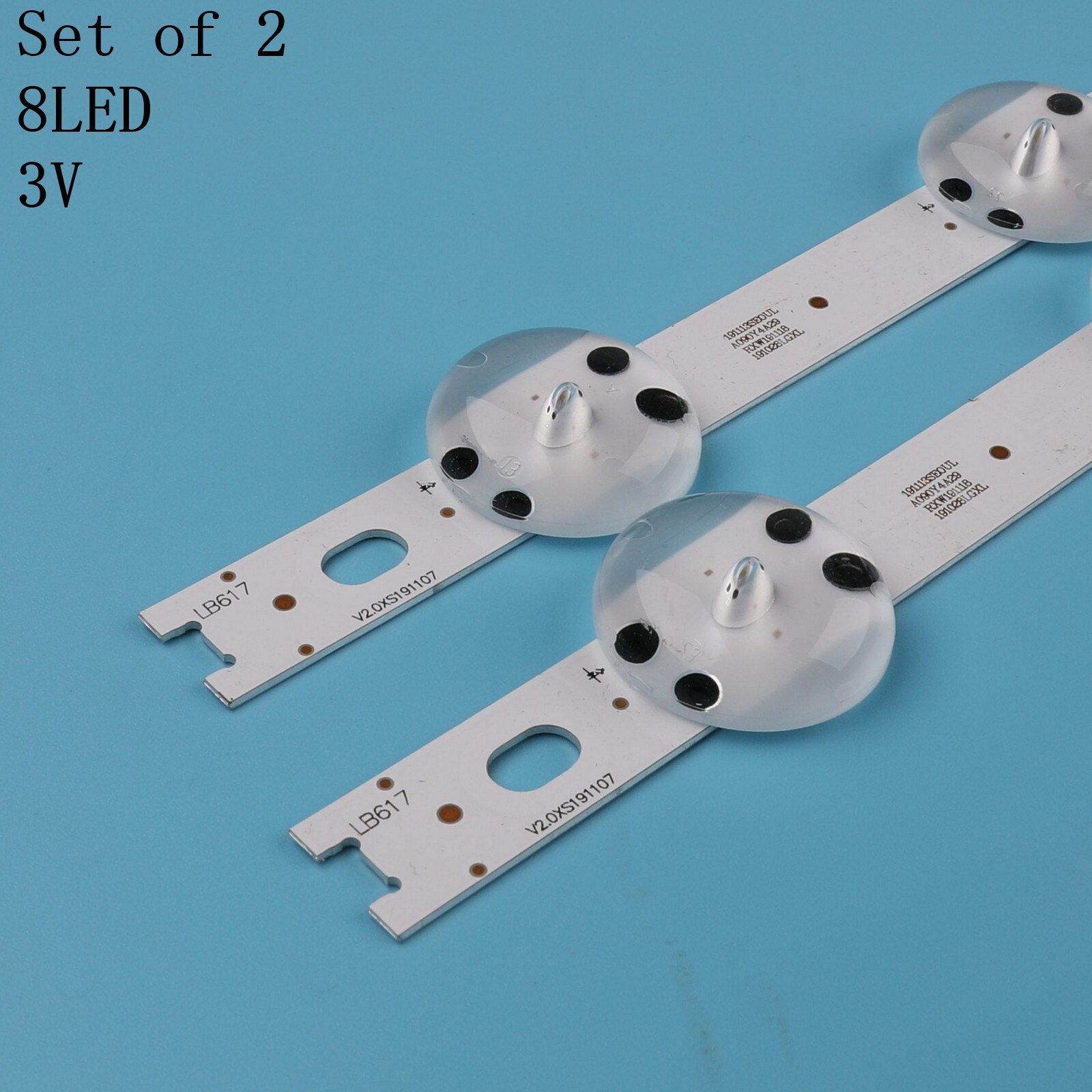 2 uds * 8LED tira de LED para iluminación trasera para LG 32LJ510V 32LJ510U HC320DXN-ABSL1-2143 LC320DXE (/)(A2) 6916L-2855B 32 V17 ART3 2855
