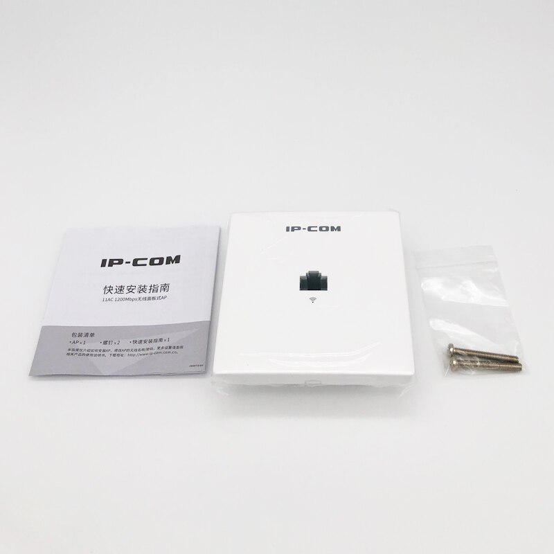 11AC 1200Mbps Point d'accès intégré sans fil au mur 86 Type AP Client mural intérieur + AP double bande 11AC 1167Mbps conforme au PoE 802.3af