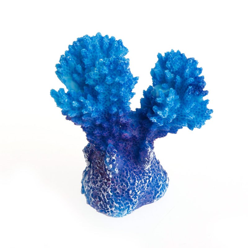 Aquarium Kunstmatige Hars Mini Coral Boom Onderwater Decoratie Landschap Decor Aquarium Blauw Koraal Ornamenten: Default Title