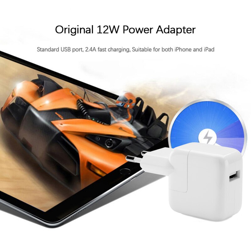 2.4A Snel Opladen 12W Usb Power Adapter Telefoon Reizen Thuis Lader Voor Iphone X 8 Plus 7 6S 5 4s Ipad Mini Tablet Ноутбук Euro