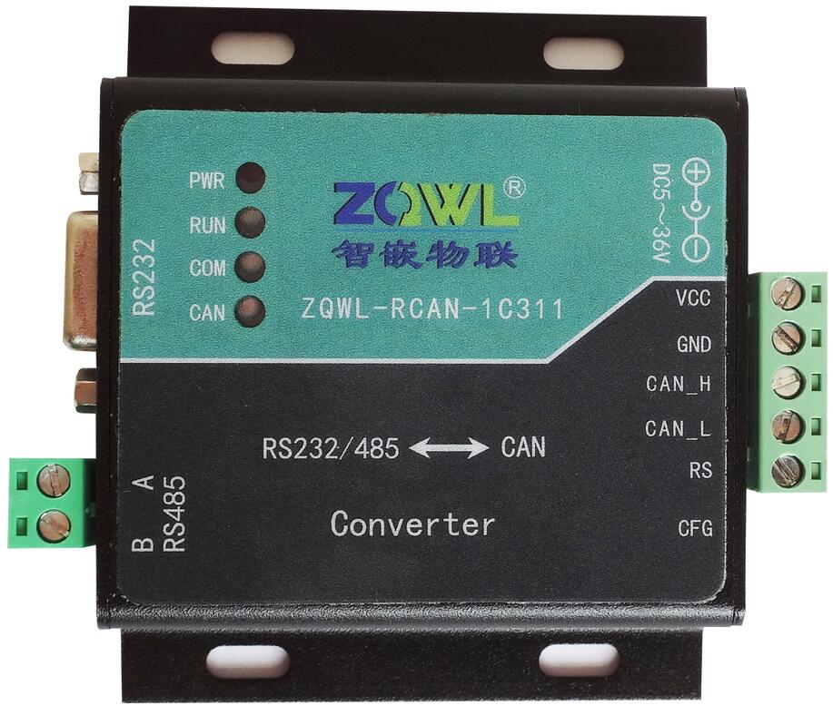 Serieel-naar-KAN naar Seriële-naar-serieel RS232/485 Transducer/Conversie Card/modbus