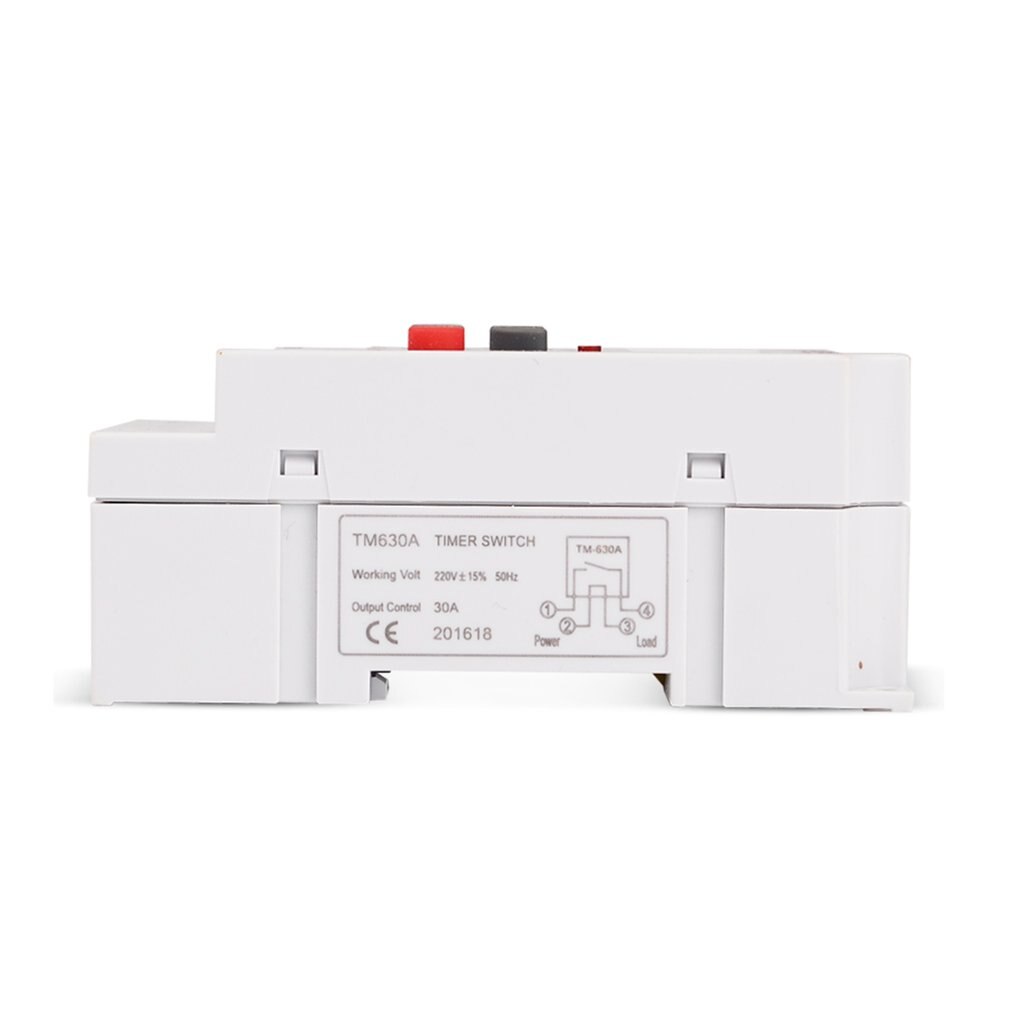 SINOTIMER 12V 30A Weekly 7 Days Programmable Digital Time Switch Relay Timer Control for Electric Appliance with Alarm Clock