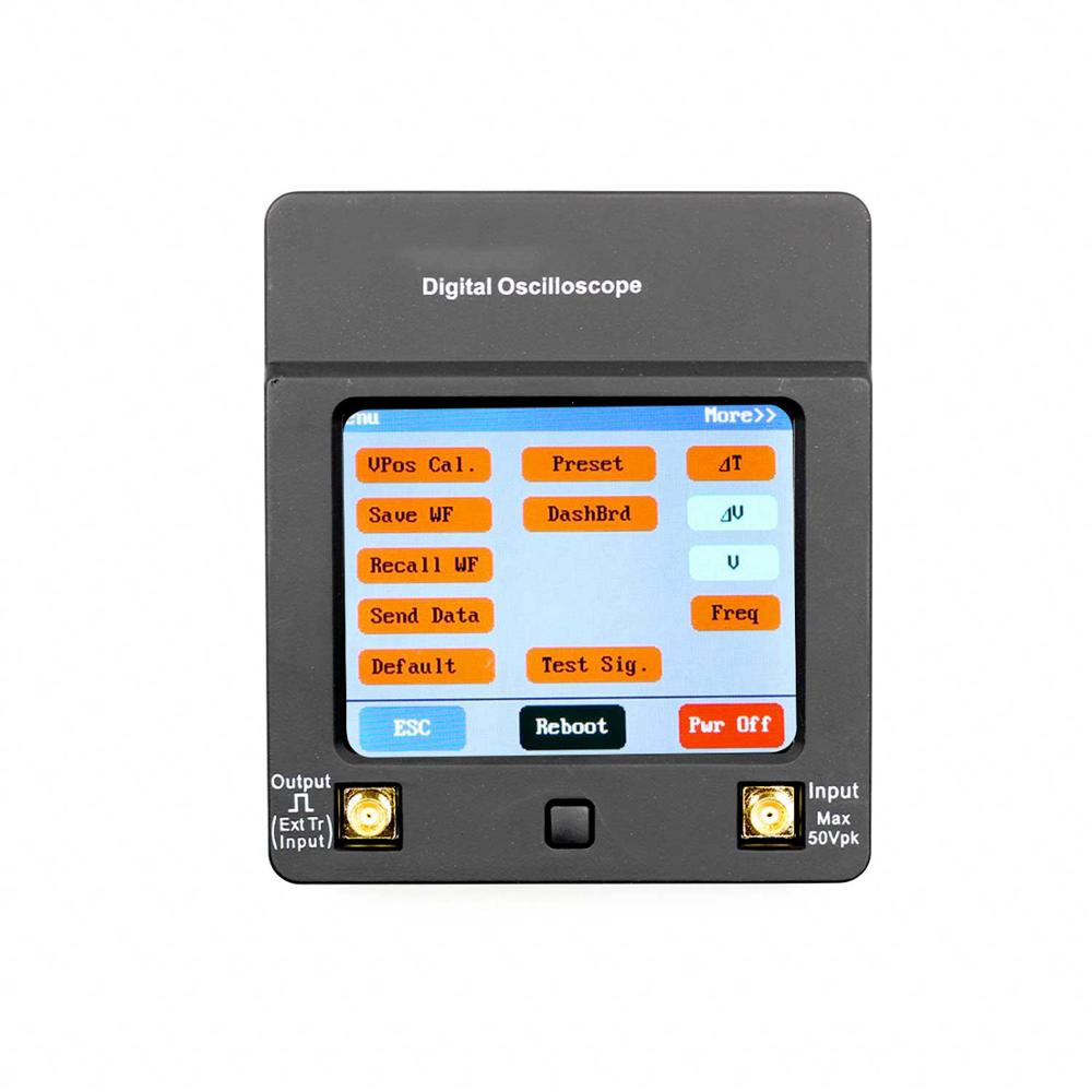 DSO112A TFT Mini Digital Oscilloscope Touch Screen Portable USB Oscilloscope Interface 2MHz 5Msps