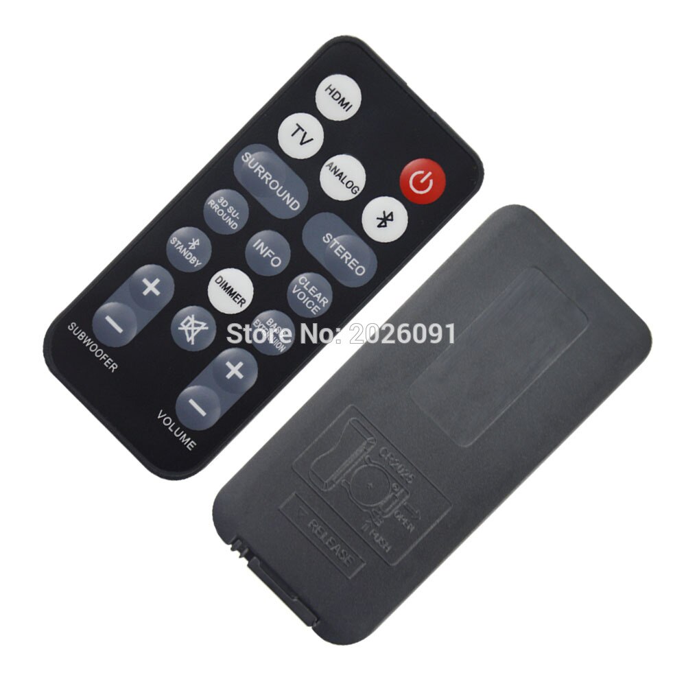 Fjernkontroll for yamaha soundbar system yas -108 yas -207 yas -107 yas -106 ats -1060 ats -1070