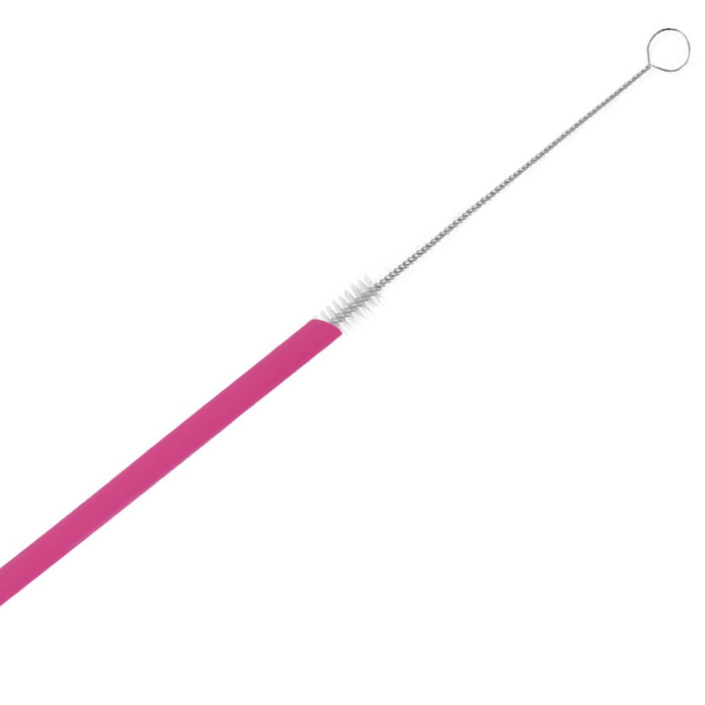 Paille à boire en silicone sans caoutchouc, , ensemble Flexible de , réutilisable, longue avec brosses de nettoyage