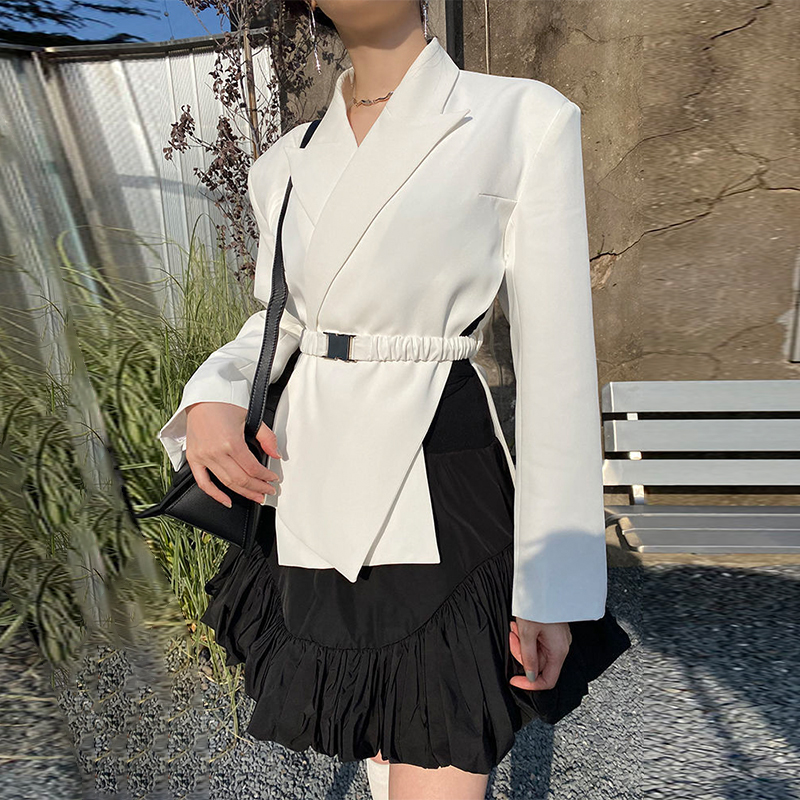 Black Wrap Rokken Vrouwen Zomer Koreaanse Onregelmatige Plisse Puffy Mini Rok Vrouwelijke Witte Hoge Taille Slanke Bud Korte Rok Plus size