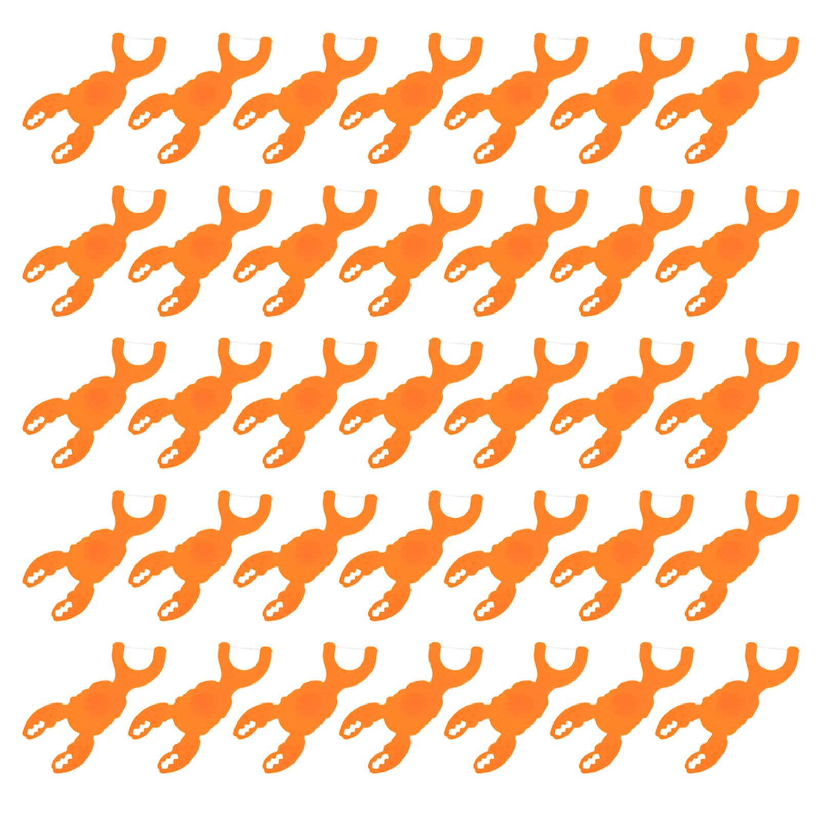 50pcs Cartoon Baby Floss Teeth Cleaning Floss Sticks Cartoon Floss Picks