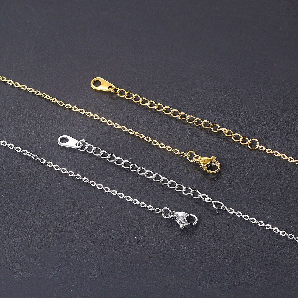 Cross chain & box chain necklaces for women stainless steel chain diy jewelry thin minimalist necklace jewelry  c026