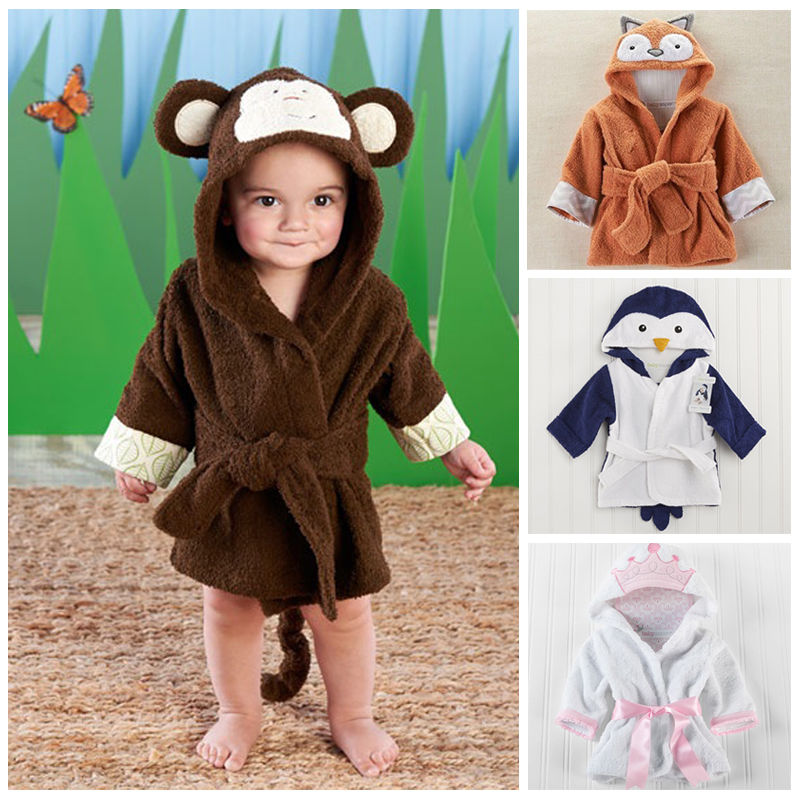 Robes de dessin animé pour enfants, pyjama en flanelle pour garçons et filles, barboteuse, vêtements de nuit, à capuche, pour enfants