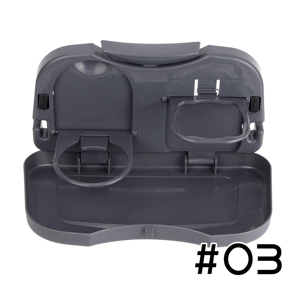 Folde bil bagsæde bord plast drikke mad rack kop holder bakke stand skrivebord: Grå