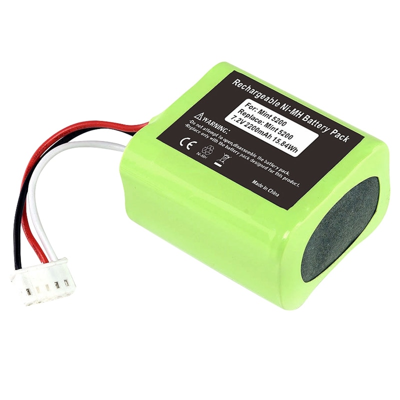7.2V 2200Mah Replacement Battery Compatible For Irobot Braava 320/321 & Mint 4200/4205: Default Title