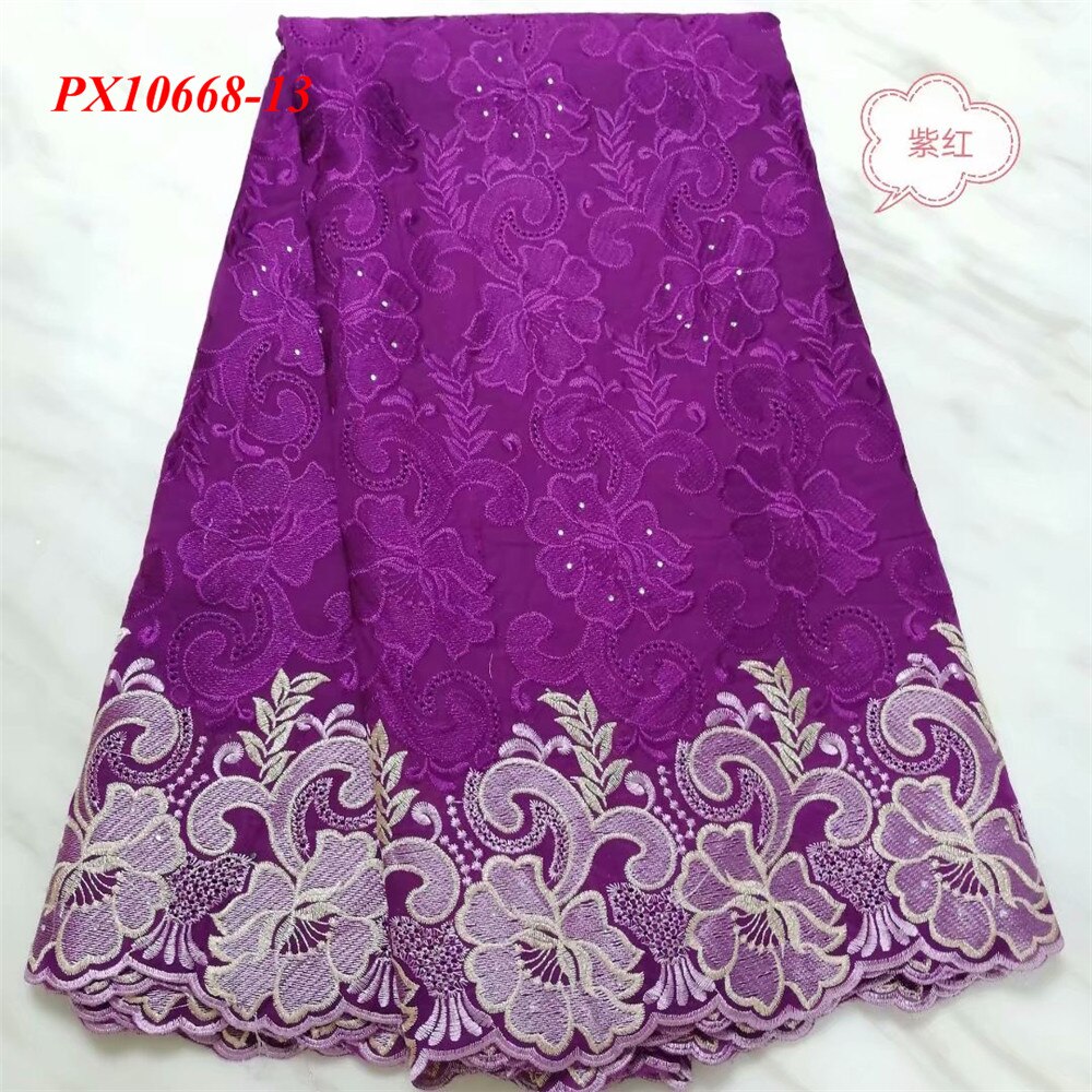 The latest good soft touch Yellow color voile cotton fabric 5 yards women evening dress lace: 13