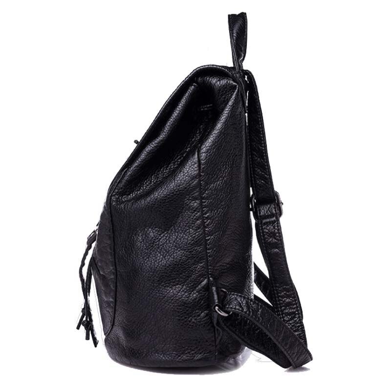 Chuwanglin Washed leather backpack women Simple travel bags casual school bag mochila feminina Daily backpacks A6890